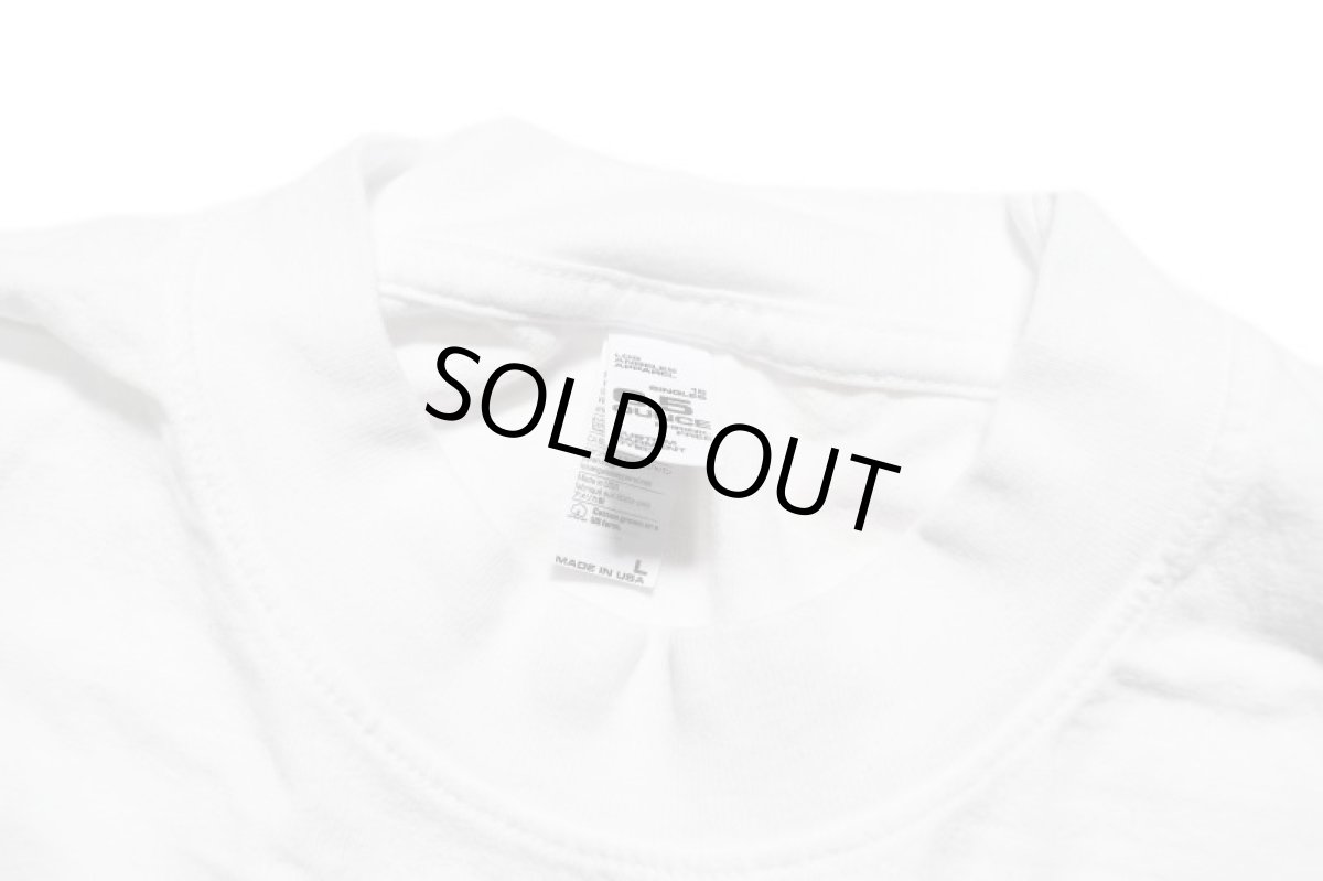 画像5: Los Angeles Apparel Garment Dye 6.5oz L/S Pocket Tee White ロサンゼルス アパレル (5)