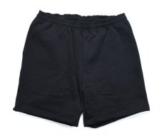 画像1: Los Angeles Apparel 14oz Heavyweight Sweat Shorts Black ロサンゼルス アパレル (1)