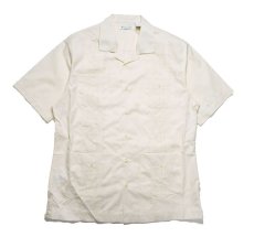 画像2: Cubavera Short Sleeve Guayabera Shirt Ivory キューバベラ (2)