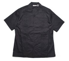 画像2: Cubavera Short Sleeve Guayabera Shirt Black キューバベラ (2)