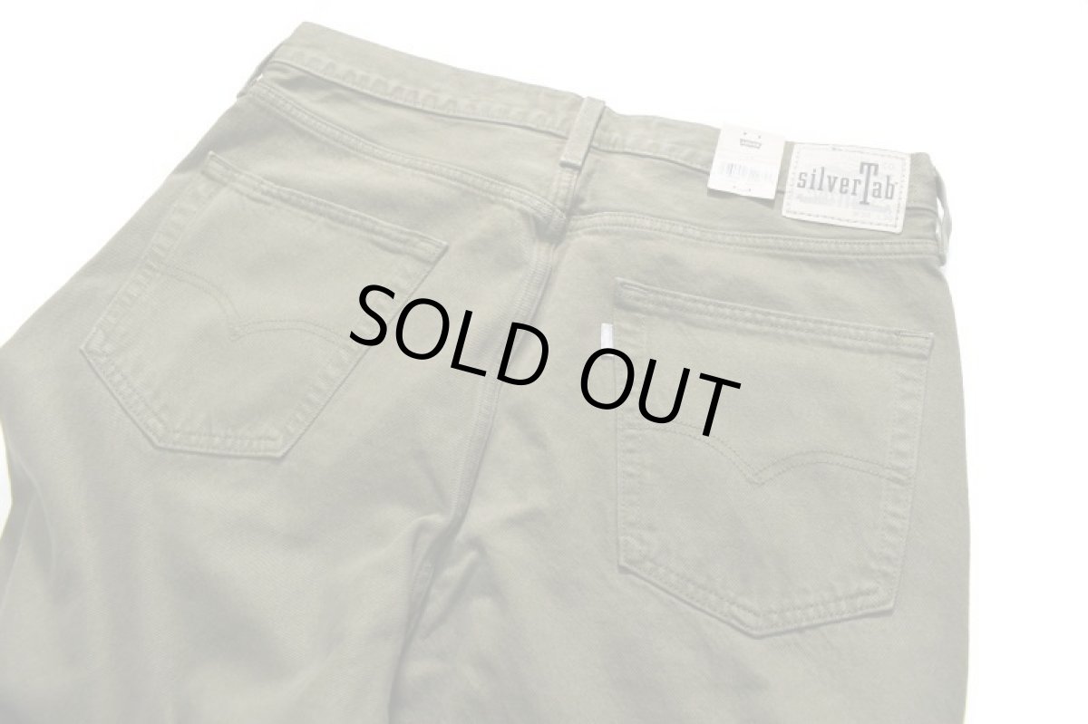 画像5: Levi's Silver Tab Loose Fit Denim Pants Olive リーバイス (5)