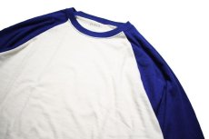 画像3: J.Crew Raglan Sleeve T-Shirt Natural/Blue (3)