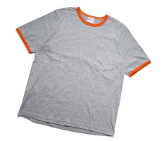 画像1: Walla Walla Sport Ringer T-Shirt Grey/Orange (1)