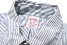 画像5: Brooks Brothers Oxford Button Down Stripe Shirt made in USA ブルックスブラザーズ (5)