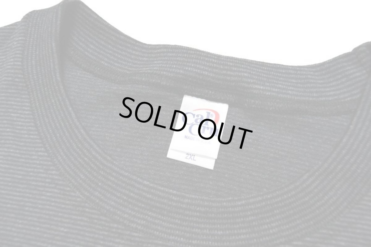 画像4: Cal Cru Oversized S/S Border T-Shirt Black カルクルー (4)