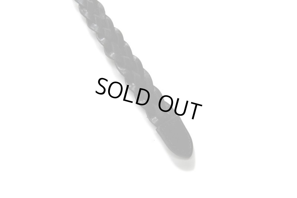 画像3: made in ASAKUSA Leather Mesh Belt Black (3)