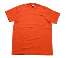 画像1: Used Trend Basics Blank S/S Pocket Tee Orange made in USA (1)