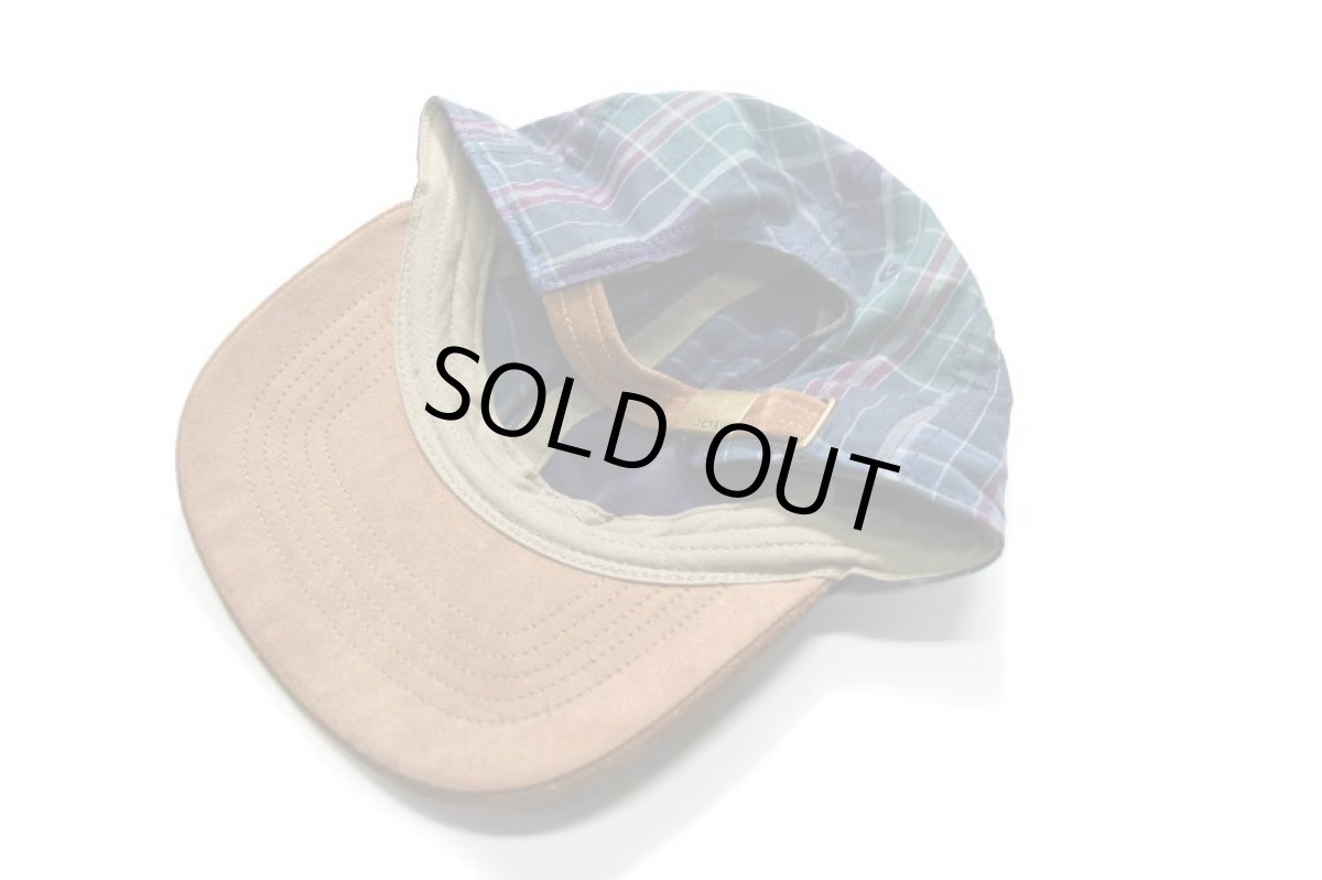 画像3: J.Crew Plaid Baseball Cap Suede Brim Ocean Madras (3)