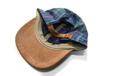 画像3: J.Crew Plaid Baseball Cap Suede Brim Ocean Madras (3)