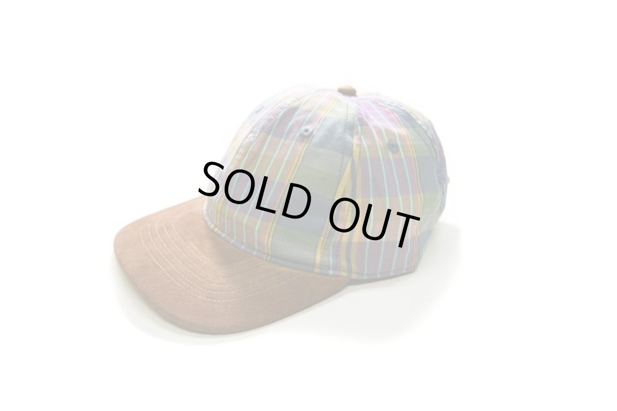 画像2: J.Crew Plaid Baseball Cap Suede Brim Baltic Coast Madras (2)