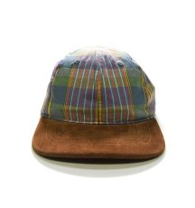 画像1: J.Crew Plaid Baseball Cap Suede Brim Baltic Coast Madras (1)