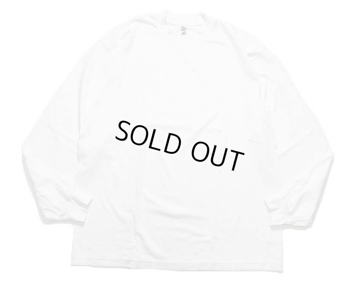 画像2: Los Angeles Apparel Garment Dye 6.5oz L/S T-Shirt White ロサンゼルスアパレル (2)