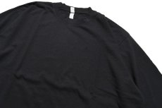 画像3: Los Angeles Apparel Garment Dye 6.5oz L/S T-Shirt Black ロサンゼルスアパレル (3)