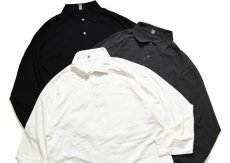 画像1: Los Angeles Apparel 6.5oz L/S Polo T-Shirt ロサンゼルス アパレル (1)