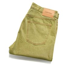 画像1: Calvin Klein Standard Straight Fit Lime Luster Jeans カルバンクライン (1)
