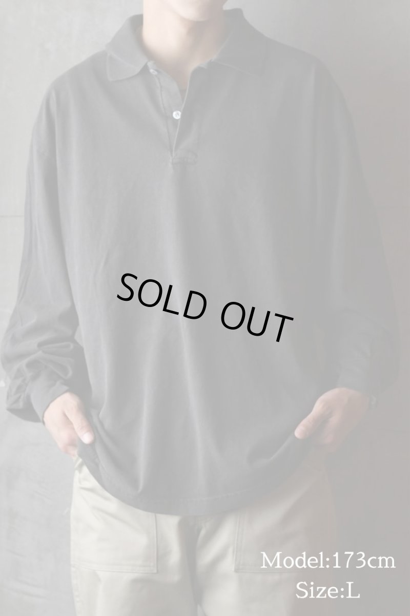 画像10: Los Angeles Apparel 6.5oz L/S Polo T-Shirt ロサンゼルス アパレル (10)