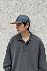 画像6: J.Crew Plaid Baseball Cap Suede Brim Ocean Madras (6)