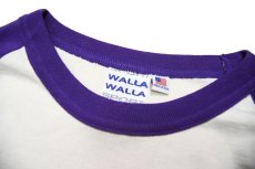 画像5: Walla Walla Sport Raglan Sleeve T-Shirt Ivory/Purple (5)