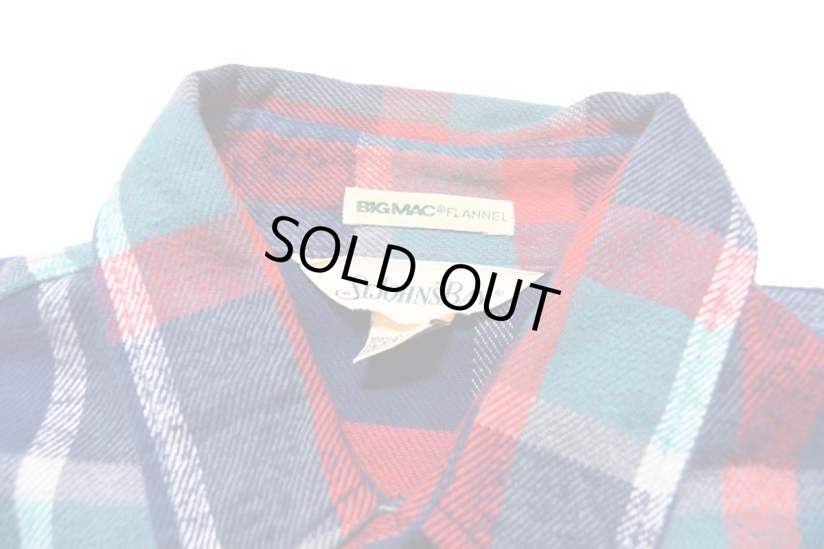 画像4: Used St John's Bay Flannel Shirt made in USA (4)