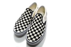 画像2: VANS Classic Slip-On Blk/Wht Chk/Wht バンズ　 (2)