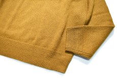 画像4: Pendleton Shetland Washable Wool Crewneck Knit Sweater Deep Gold ペンドルトン (4)