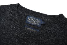 画像5: Pendleton Shetland Washable Wool Crewneck Knit Sweater Black Heather ペンドルトン (5)