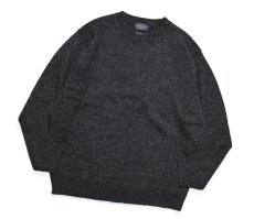 画像1: Pendleton Shetland Washable Wool Crewneck Knit Sweater Black Heather ペンドルトン (1)
