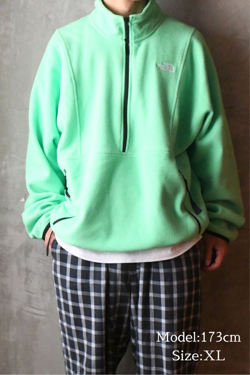 画像6: 【SALE】The North Face TKA Attitude 1/4 Zip Fleece Chlorophyll Green ノースフェイス (6)