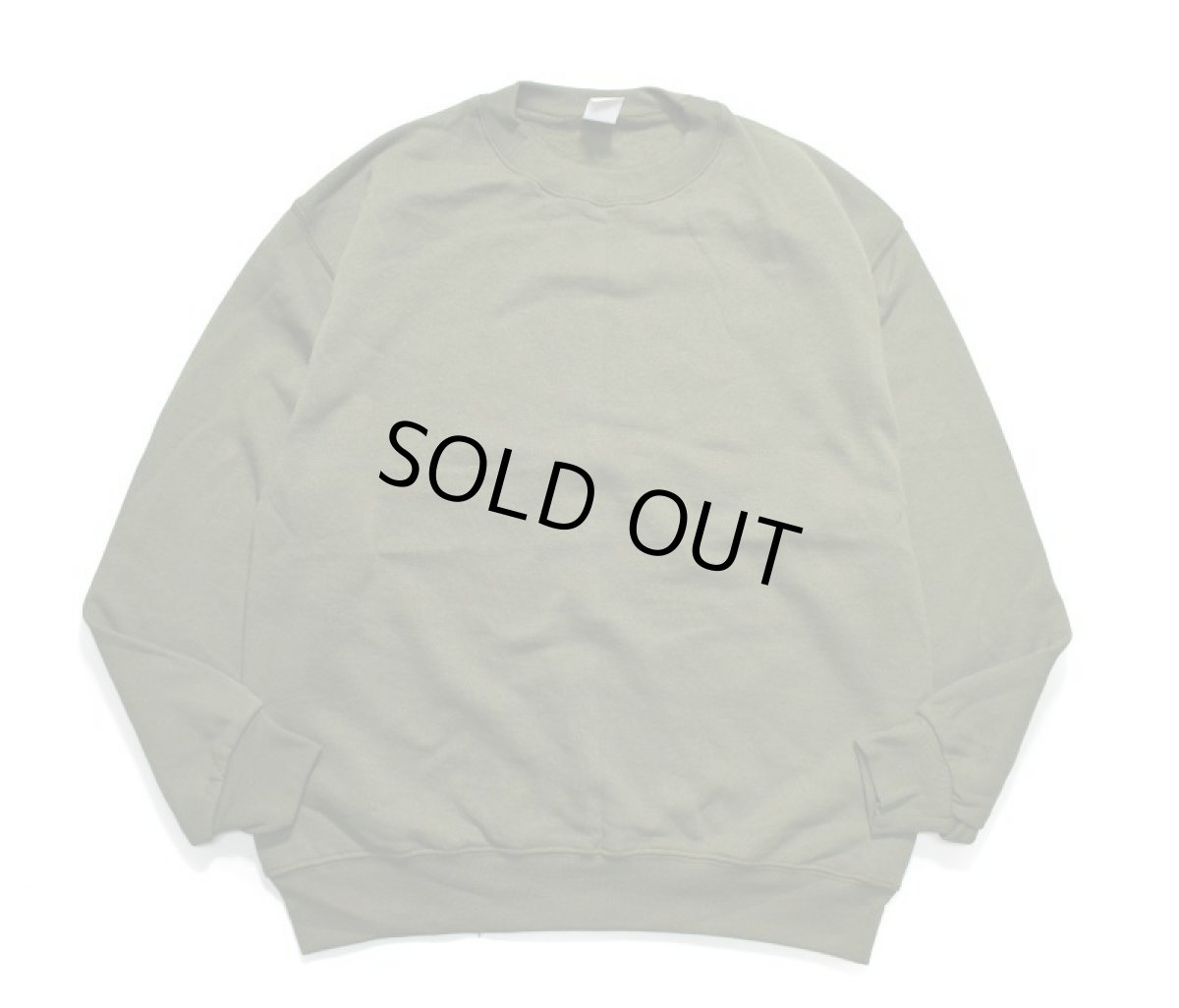 画像2: Deadstock Blank Sweat Shirt Olive (2)