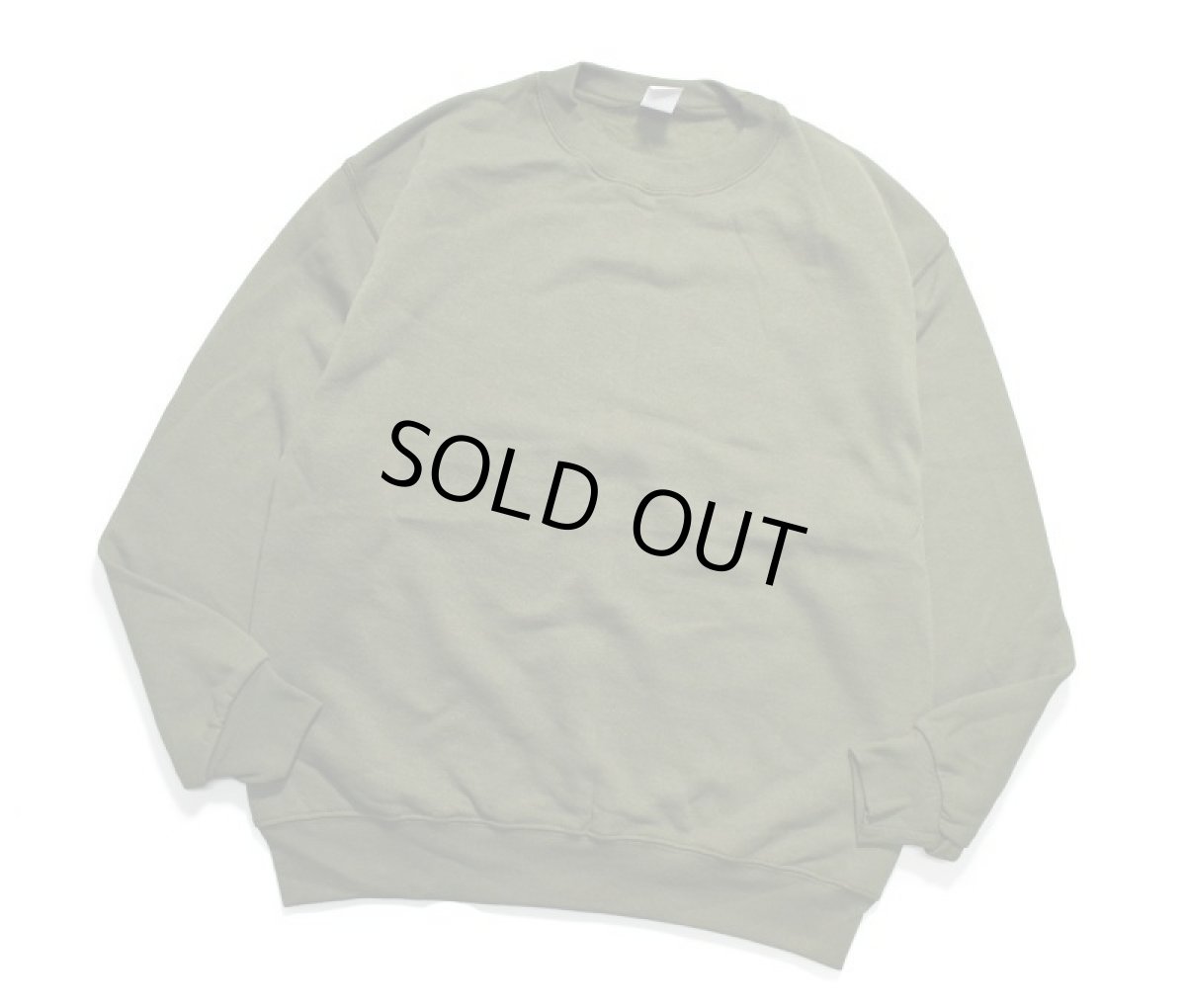画像1: Deadstock Blank Sweat Shirt Olive (1)