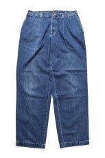 画像1: Used Savane Tuck Denim Trouser (1)