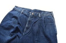 画像2: Used Savane Tuck Denim Trouser (2)