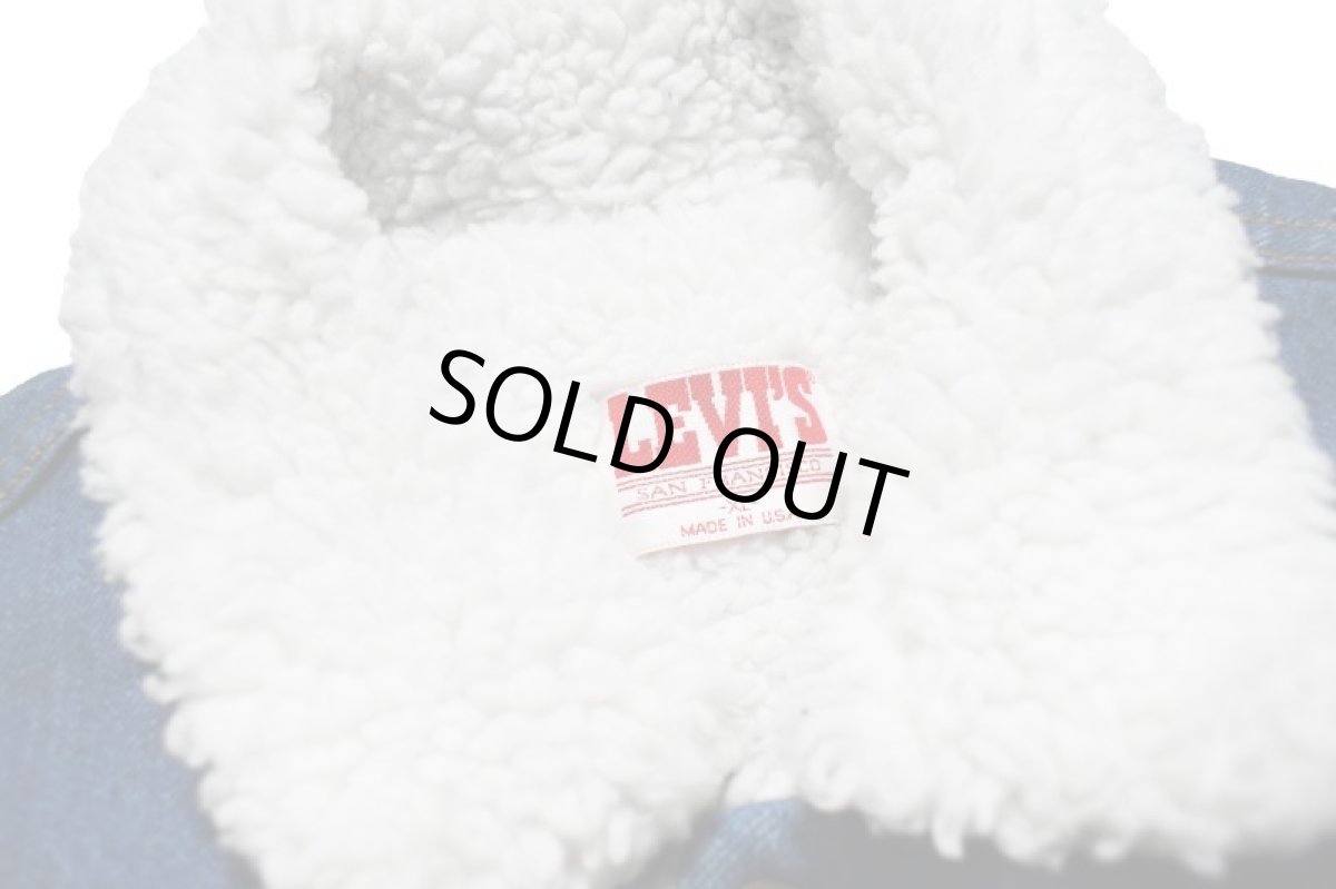 画像4: Deadstock Levi's Denim Sherpa Trucker Jacket made in USA リーバイス (4)