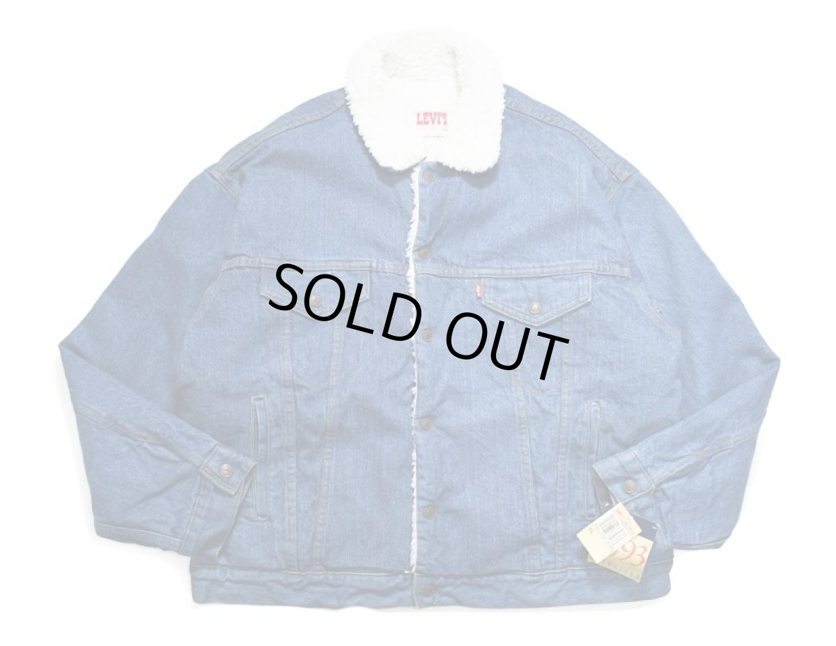 画像1: Deadstock Levi's Denim Sherpa Trucker Jacket made in USA リーバイス (1)