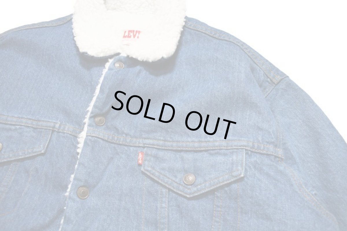 画像2: Deadstock Levi's Denim Sherpa Trucker Jacket made in USA リーバイス (2)