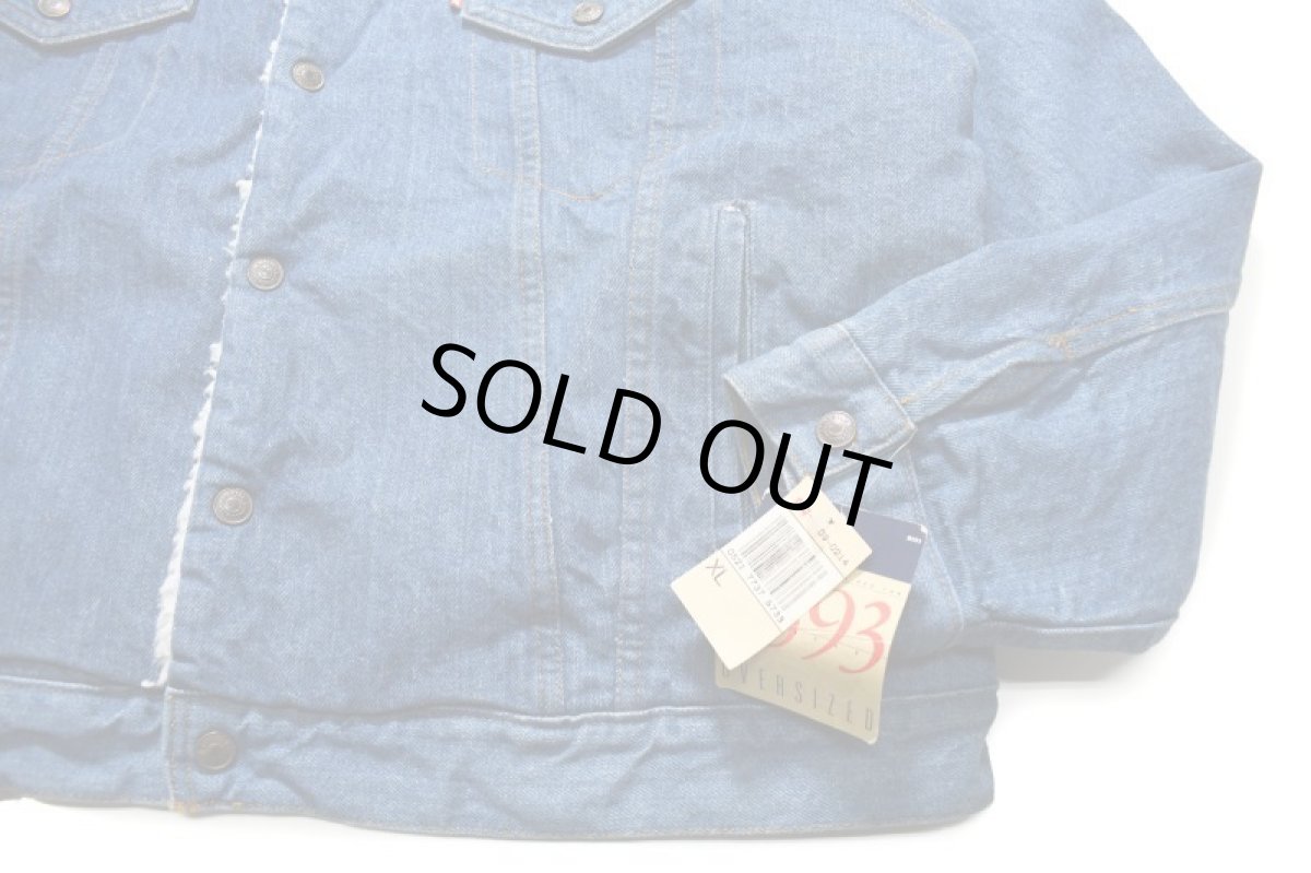 画像3: Deadstock Levi's Denim Sherpa Trucker Jacket made in USA リーバイス (3)