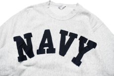画像2: Used Us Navy Crew Neck Sweat Shirt made in USA (2)