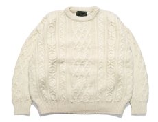画像1: Used Callan Aran Knit Sweater アランセーター (1)