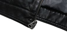 画像6: Levi's Faux Leather Trucker Jacket Black リーバイス (6)