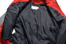 画像5: Deadstock DeLong Melton Varsity Jacket Red/Grey made in USA (5)