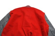 画像6: Deadstock DeLong Melton Varsity Jacket Red/Grey made in USA (6)