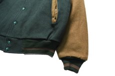 画像3: Used Auburn Melton Varsity Jacket "Steam Sendout Project" made in USA (3)