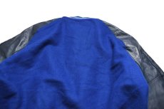 画像6: Deadstock DeLong Melton/Leather Varsity Jacket Blue/Blue made in USA (6)