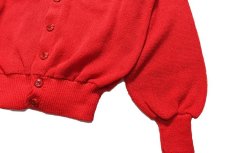 画像3: Used Knit Cardigan Red made in USA (3)