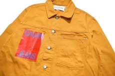 画像2: Calvin Klein Jeans Denim Trucker Jacket Yellow カルバンクライン (2)