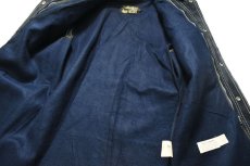 画像6: Used Sears Leather Coat Navy (6)