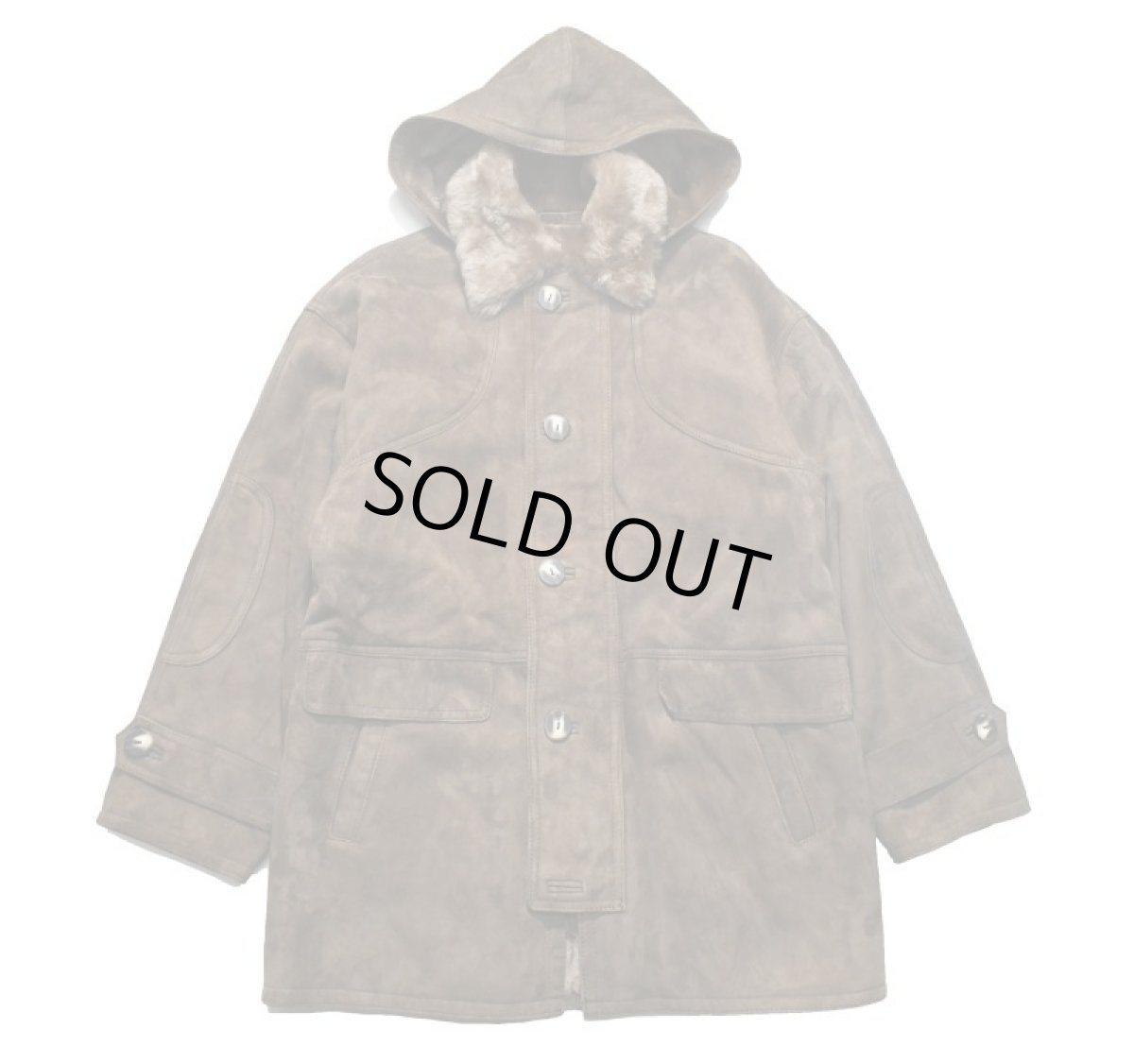 画像1: Used Mouton Coat made in France (1)