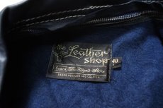 画像4: Used Sears Leather Coat Navy (4)