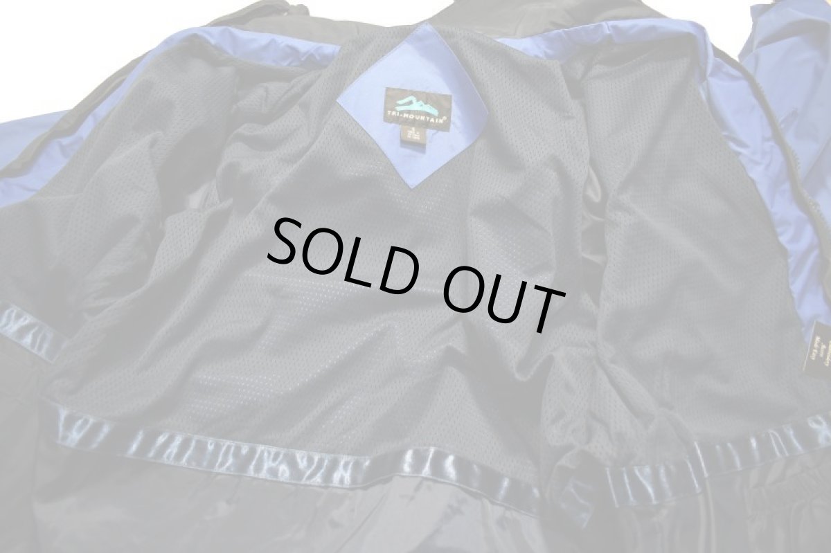 画像8: 【SALE】Deadstock Tri Mountain 3Way Nylon Jacket #9100 Blue/Navy (8)