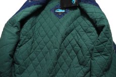 画像5: Deadstock Tri Mountain Denim Varsity Jacket #7700 Indigo/Green (5)